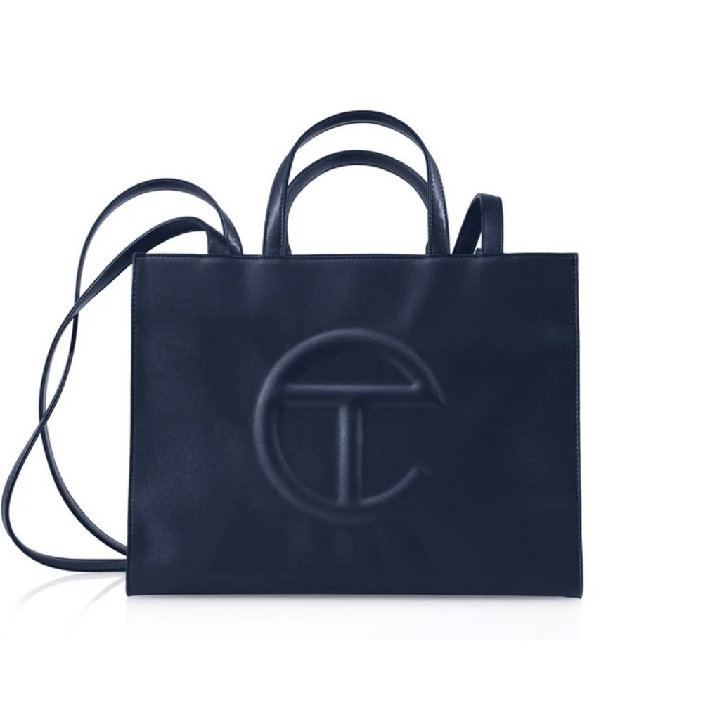 Telfar Navy Medium Shopping Bag